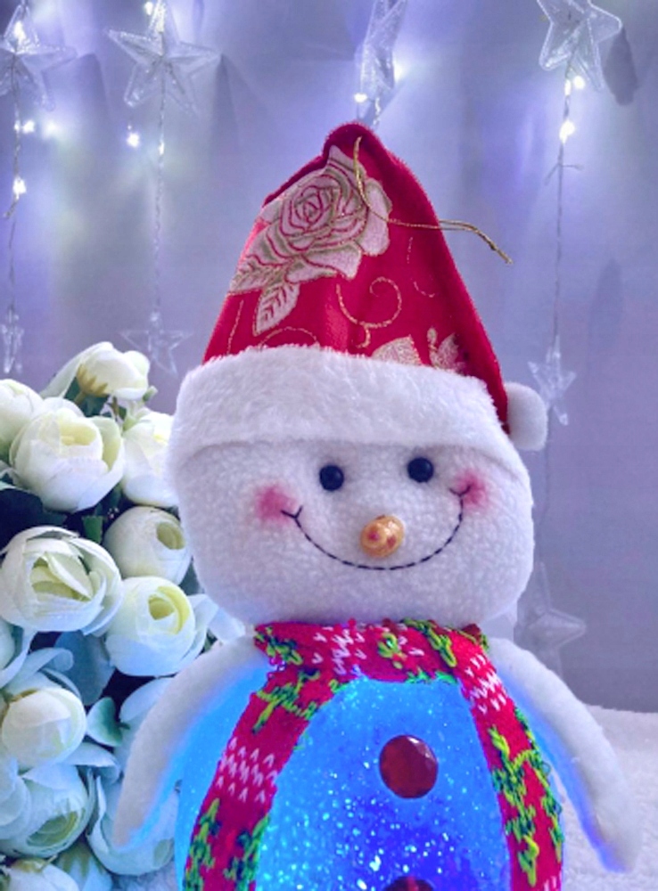 Świecący Bałwan Figurka LED 30 cm Lampka RGB Marka Operum