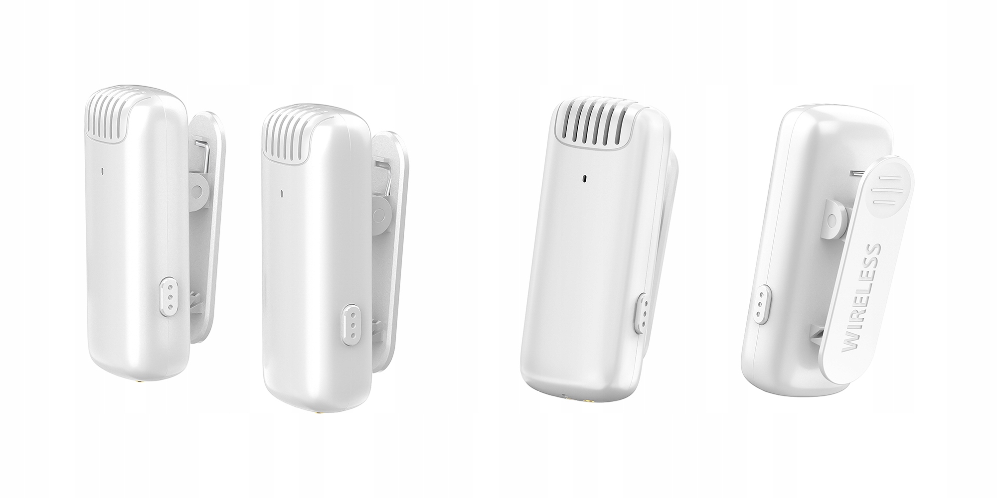 Zestaw do bezprzewodowej transmisji dźwięku Ulanzi J12 - Lightning biały Rodzaj pojemnościowy