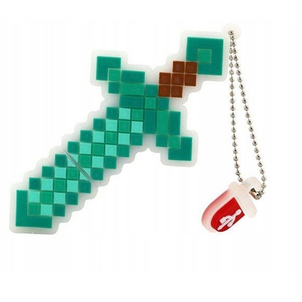 PENDRIVE USB SZYBKI FLASH DRIVE ULTRA PAMIĘĆ ZAWIESZKA PREZENT MIECZ 8GB Kod producenta MIECZ MINECRAFT GRA PIXEL
