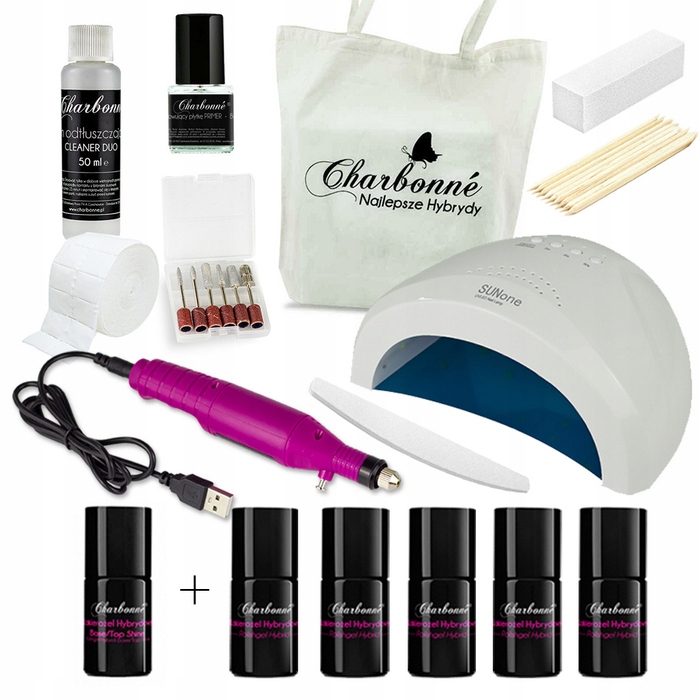 Sada na hybridní manikúru s 48W lampou a frézkou