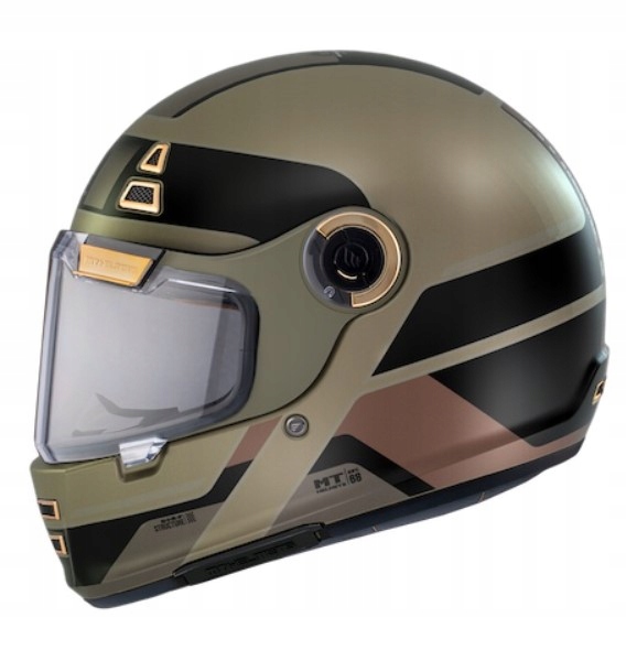 Integrální přilba na motorku MT Jarama 68TH C9 hnědá Rozmiar: 2XL