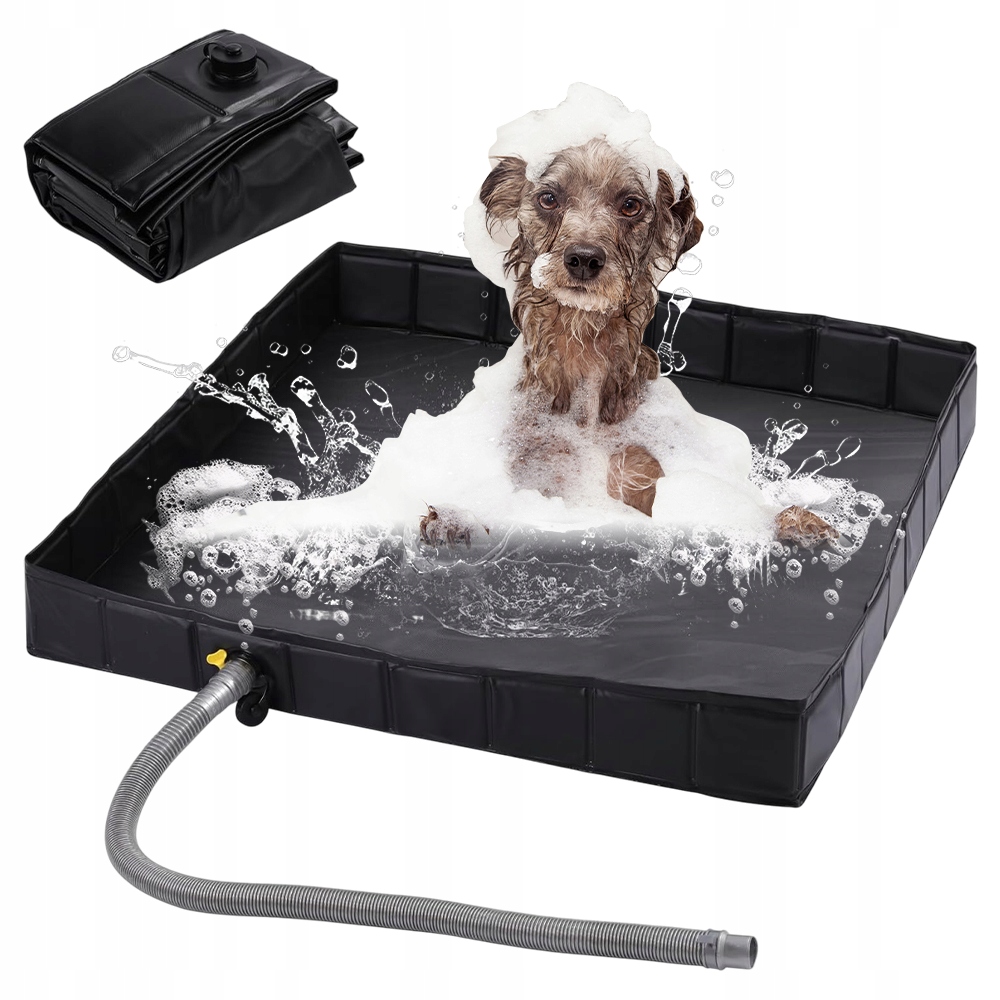 Składany Zbiornik Na Wodę Z Wężem Do Prysznica Dla Dzieci I Zwierząt