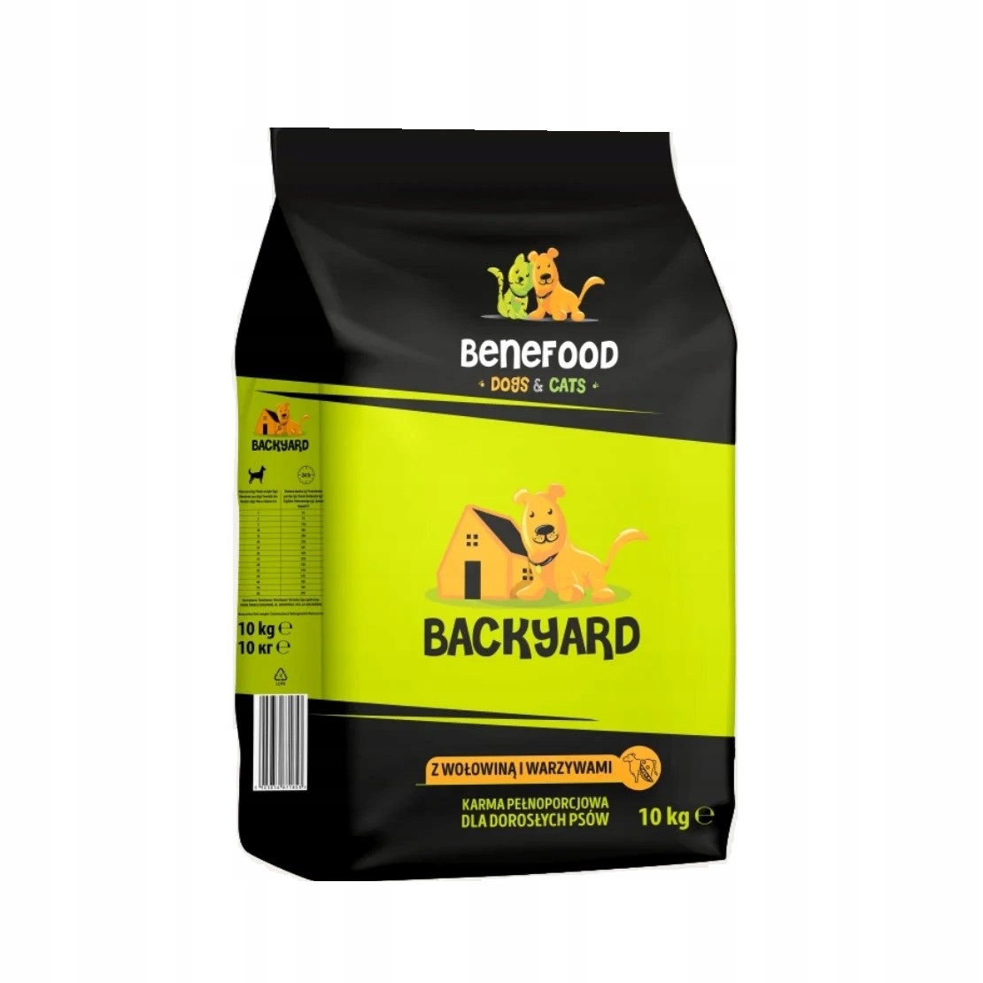 Levně Krmivo pro psy, suché Backyard s hovězím masem/zeleninou 10 kg