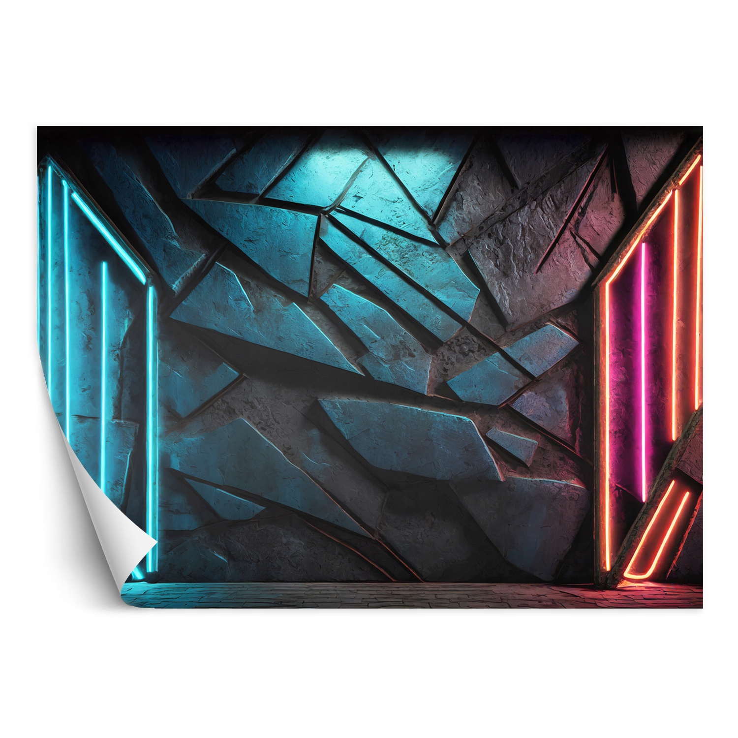 Fototapeta, Futurystyczna tekstura neonowa 350x245