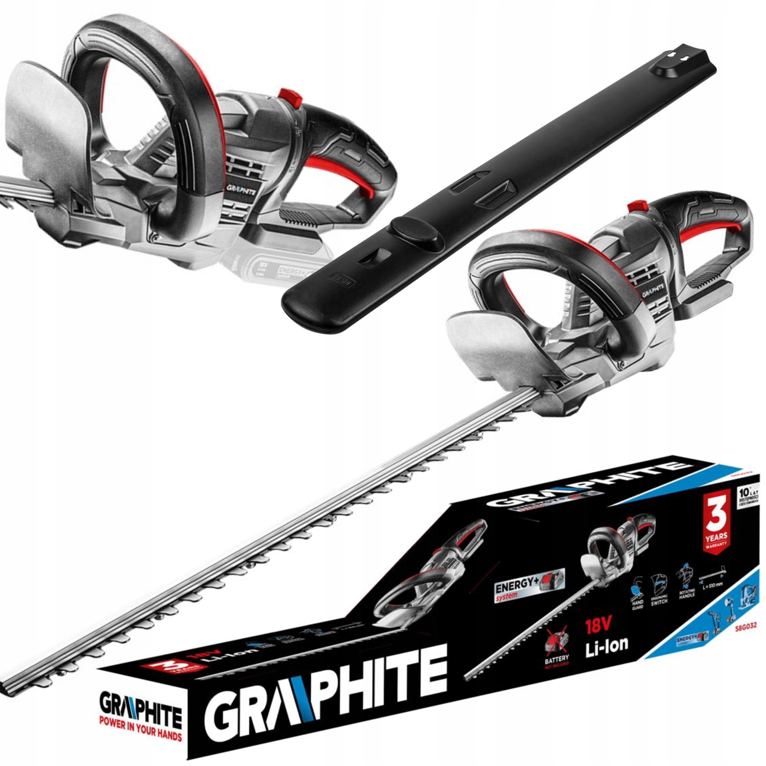 

Graphite 58G032 Nożyce Do Żywopłotu akumulatorowe