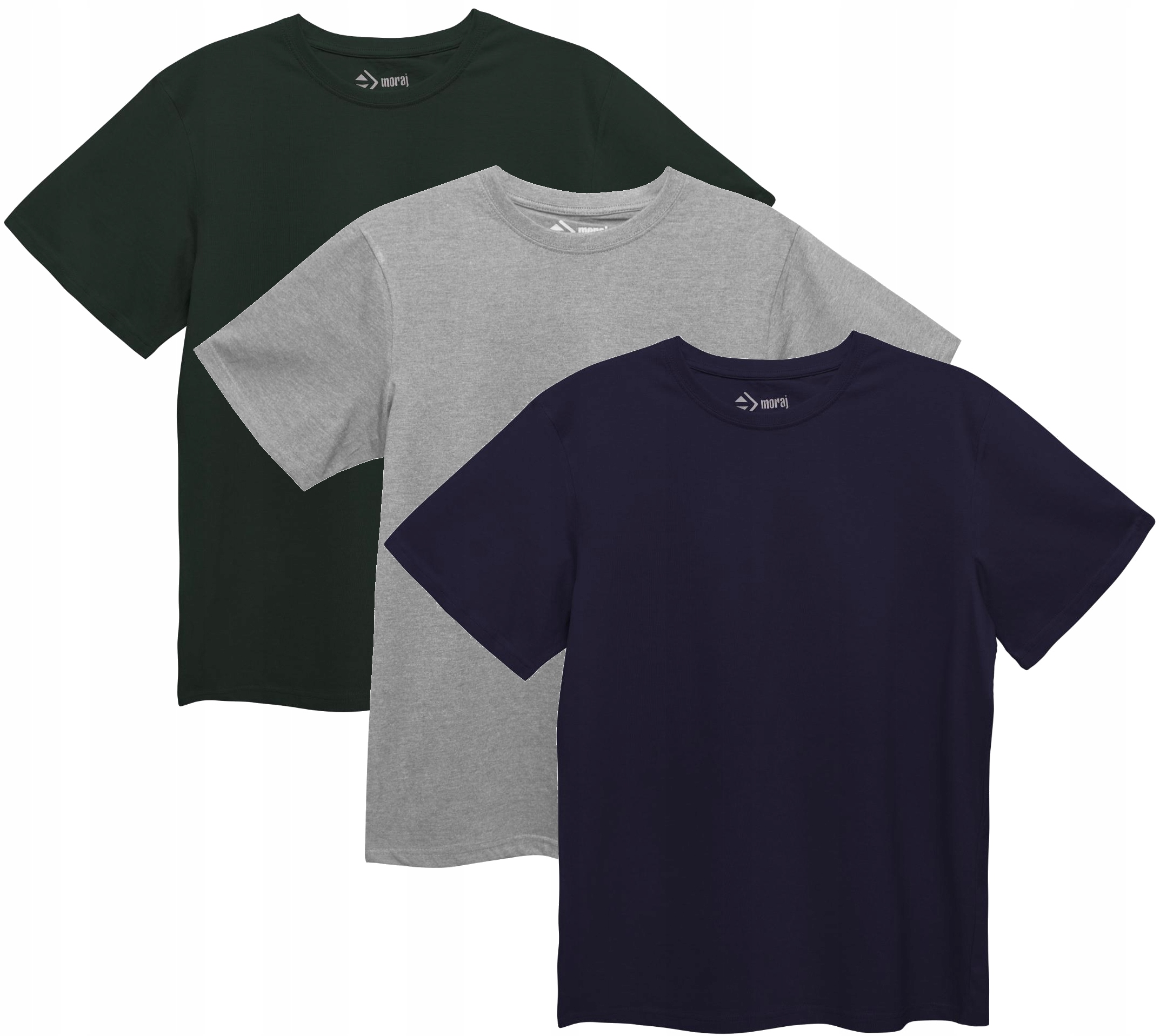 

Koszulka T-Shirt Męski Zestaw 3 Sztuki Moraj 3XL