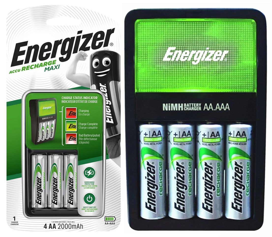 ŁADOWARKA ENERGIZER + 4 AKUMULATORKI R6 AA 2000mAh