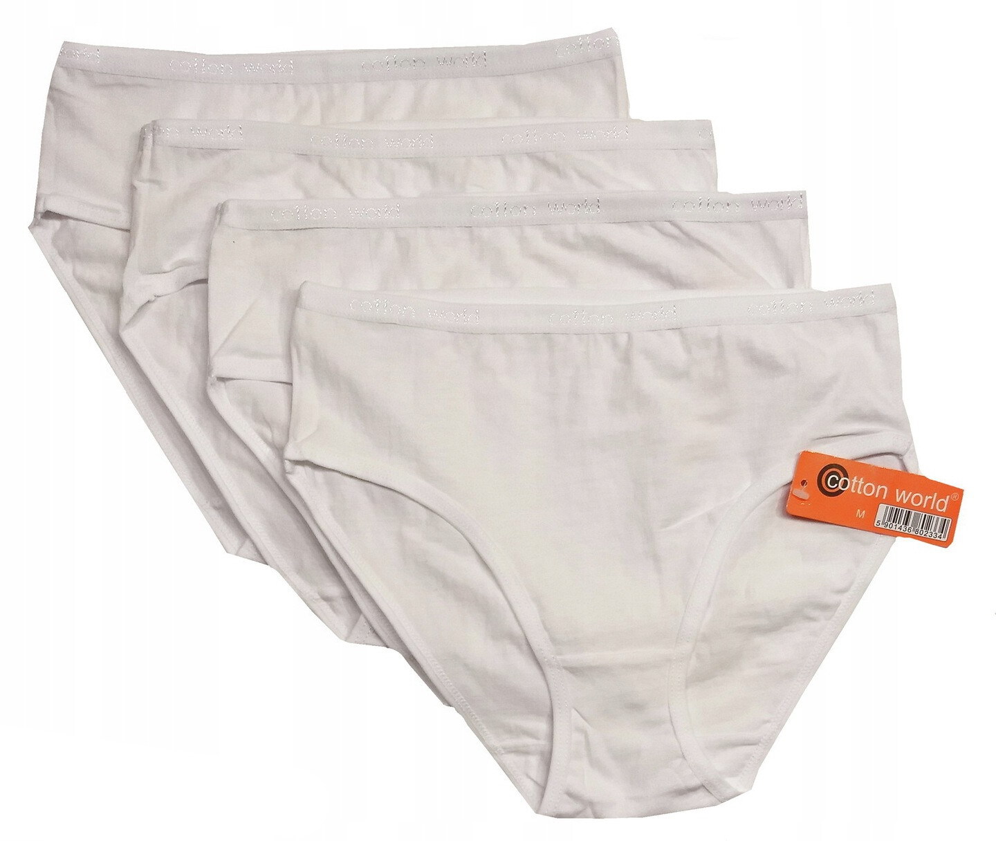 4x MAJTKI FIGI DAMSKIE BIAŁE 100% Cotton World