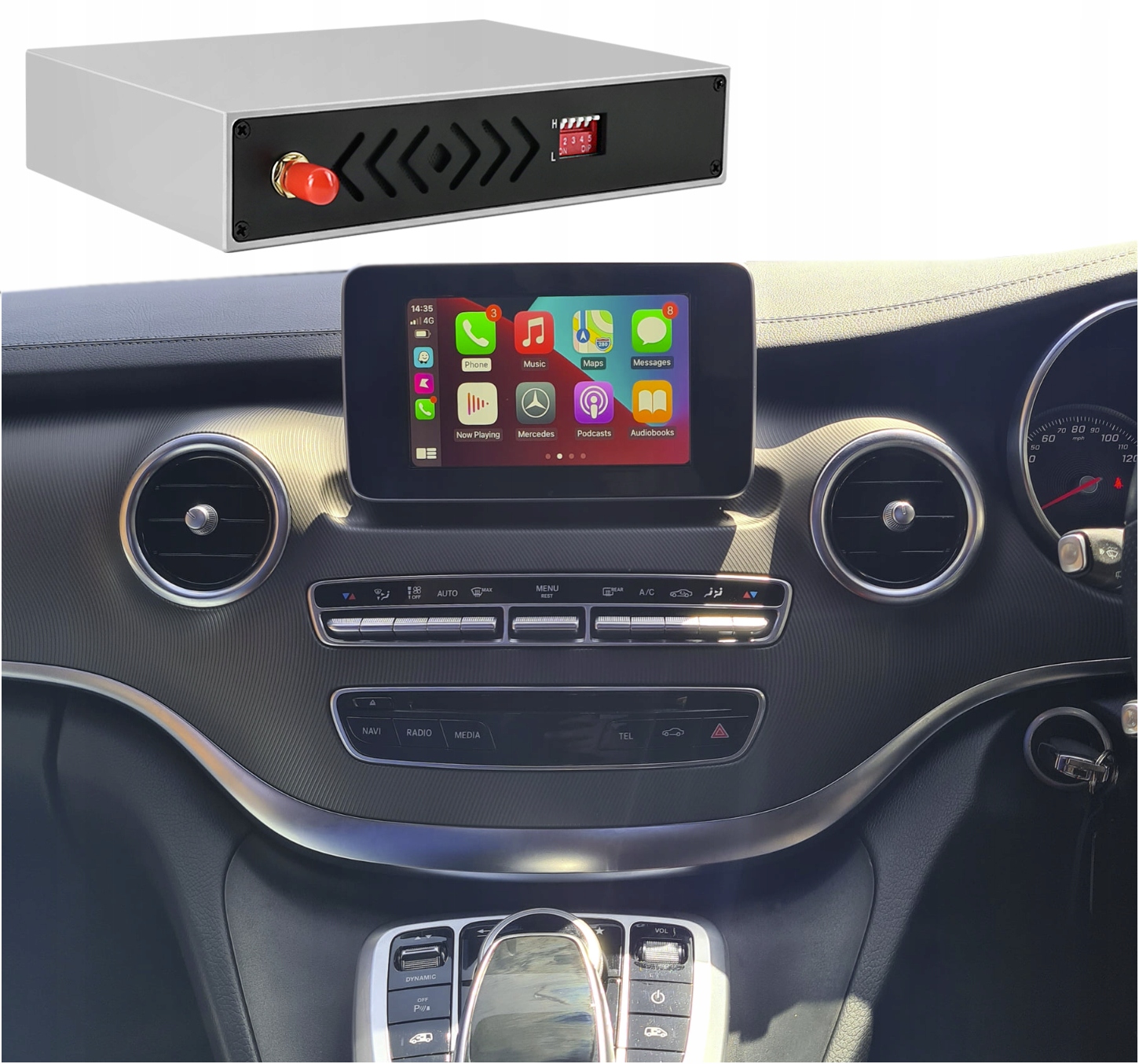 Mercedes V Klasa W205 W213 Glc 2018-2021 Modul Carplay Android Auto Ntg 5.5
