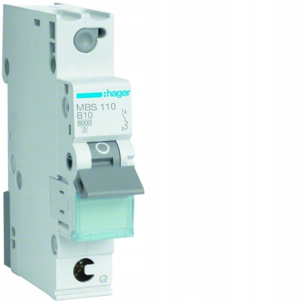 

Hager Wyłącznik nadprądowy 1P B 10A QuickConnect