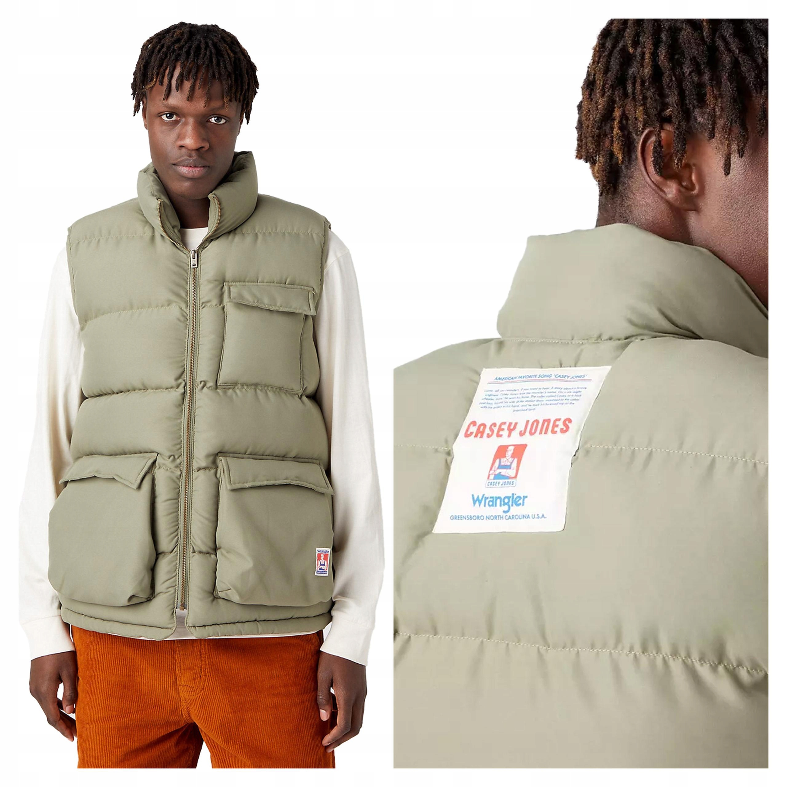 Pánská vesta Wrangler Puffer Vest Casey Jones 3XL