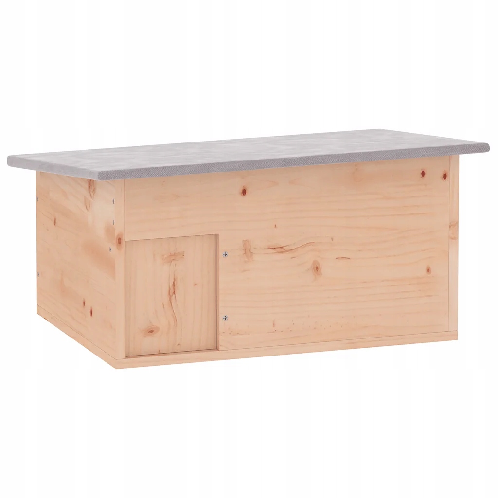 Levně Dřevěný domeček pro ježky s labyrintovým vchodem 45x33x22 cm