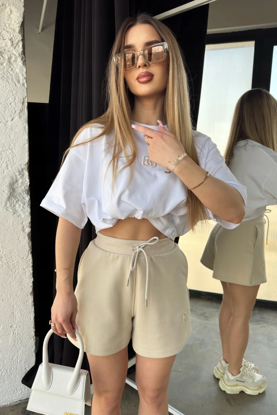 Dámské šortky Bg Bills světle béžová XL