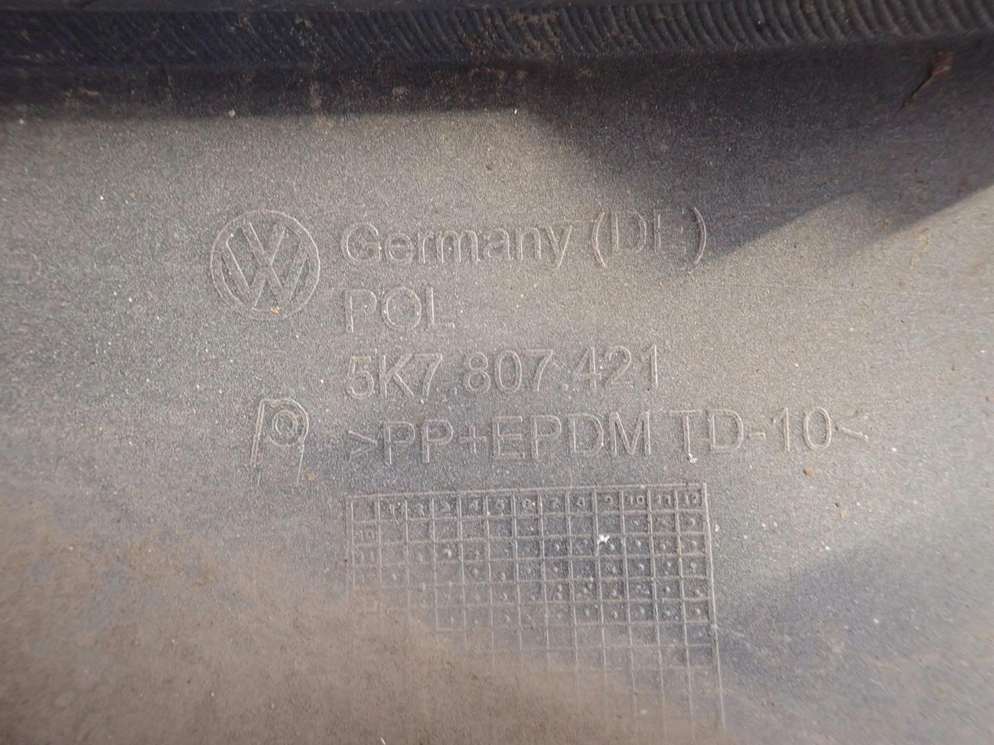 bumper rear part rear VW GOLF VI CABRIO 2009- 5K7807421