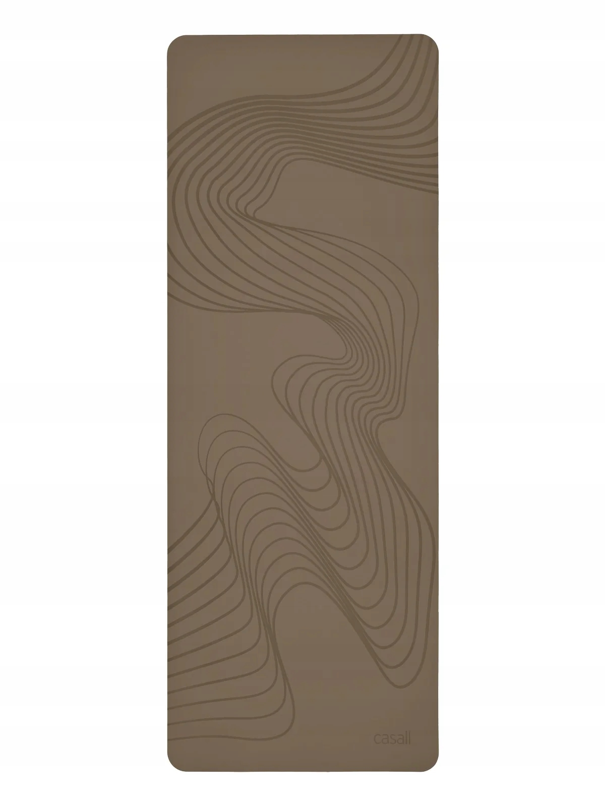 Podložka na jógu Casall Grip & Cushion III Surge 5 mm hnědá 183 x 68 cm