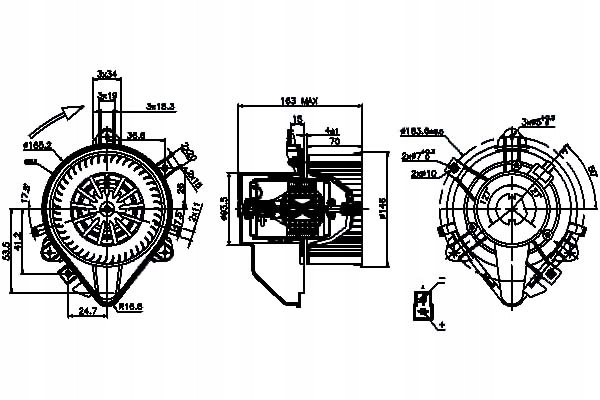 Nissens Ventilátor Ventilátoru Fiat Doblo Cargo 1.3 J