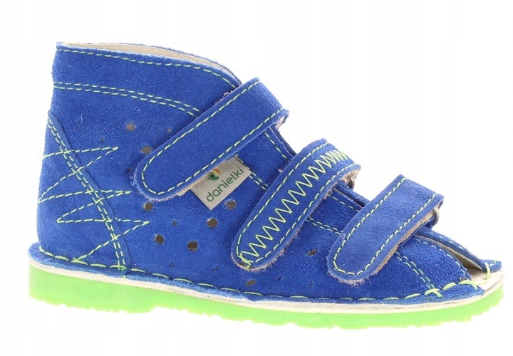Kapcie profilaktyczne Danielki TA105 blue fluo Z 26