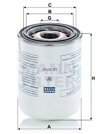 MANN-FILTER LB 1374/2 Filtr, technika sprężania po Marka Mann-Filter