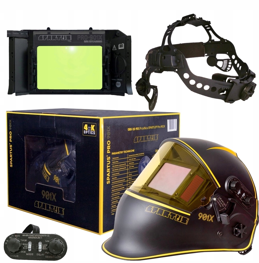 PRZYŁBICA SPARTUS PRO 901X MASKA DO SPAWANIA FILTR NAJWYŻSZEJ KLASY