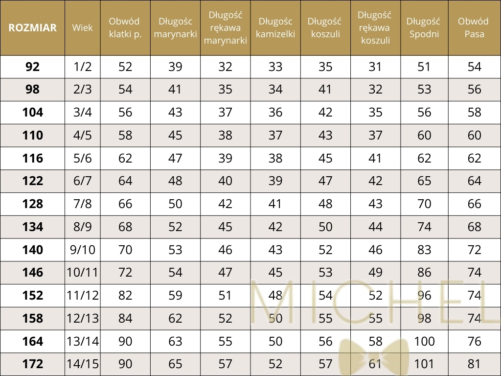 GARNITUR chłopięcy VALENTINO R:158 Fason regular