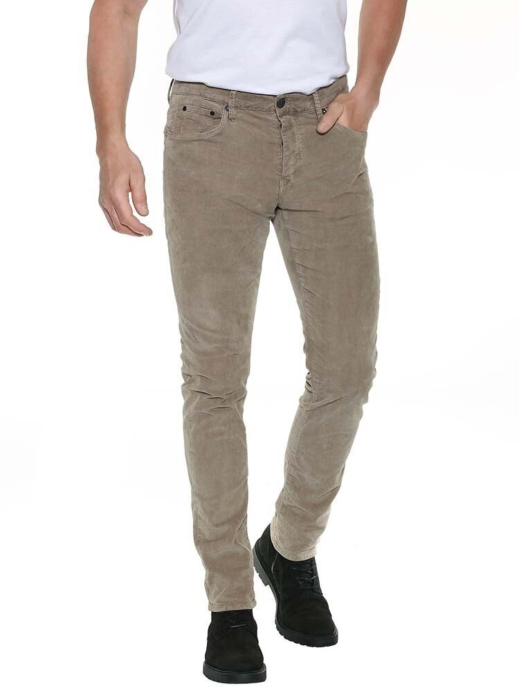 Herrlicher Casual Béžové Trubkové Kalhoty Bavlna 32/32 6FA