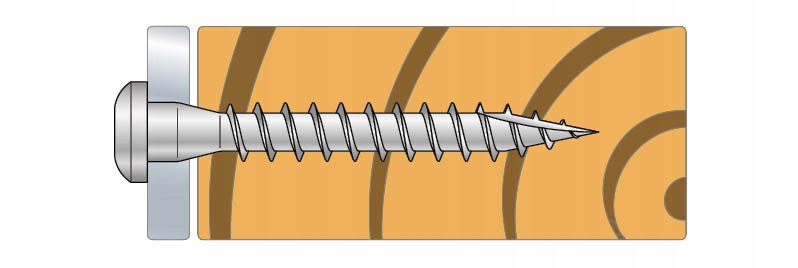 Wkręty ciesielskie do łączników Simpson CSA 5x35mm Średnica 5 mm
