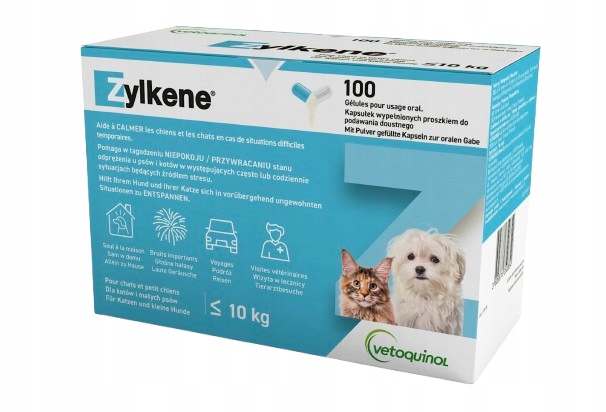Uklidňující tablety Vetoquinol Zylkene 75 mg pro malé psy <=10 kg 100 t.