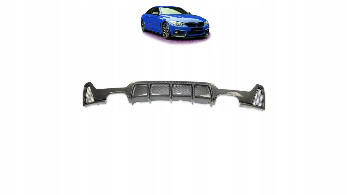 Difuzér Bmw 4 F32 F33 F36 zadný Carbon Look
