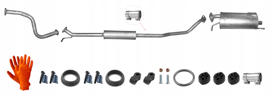 Suzuki Splash 1.2 63-69 kW (od roku 2007) Výfukový Systém