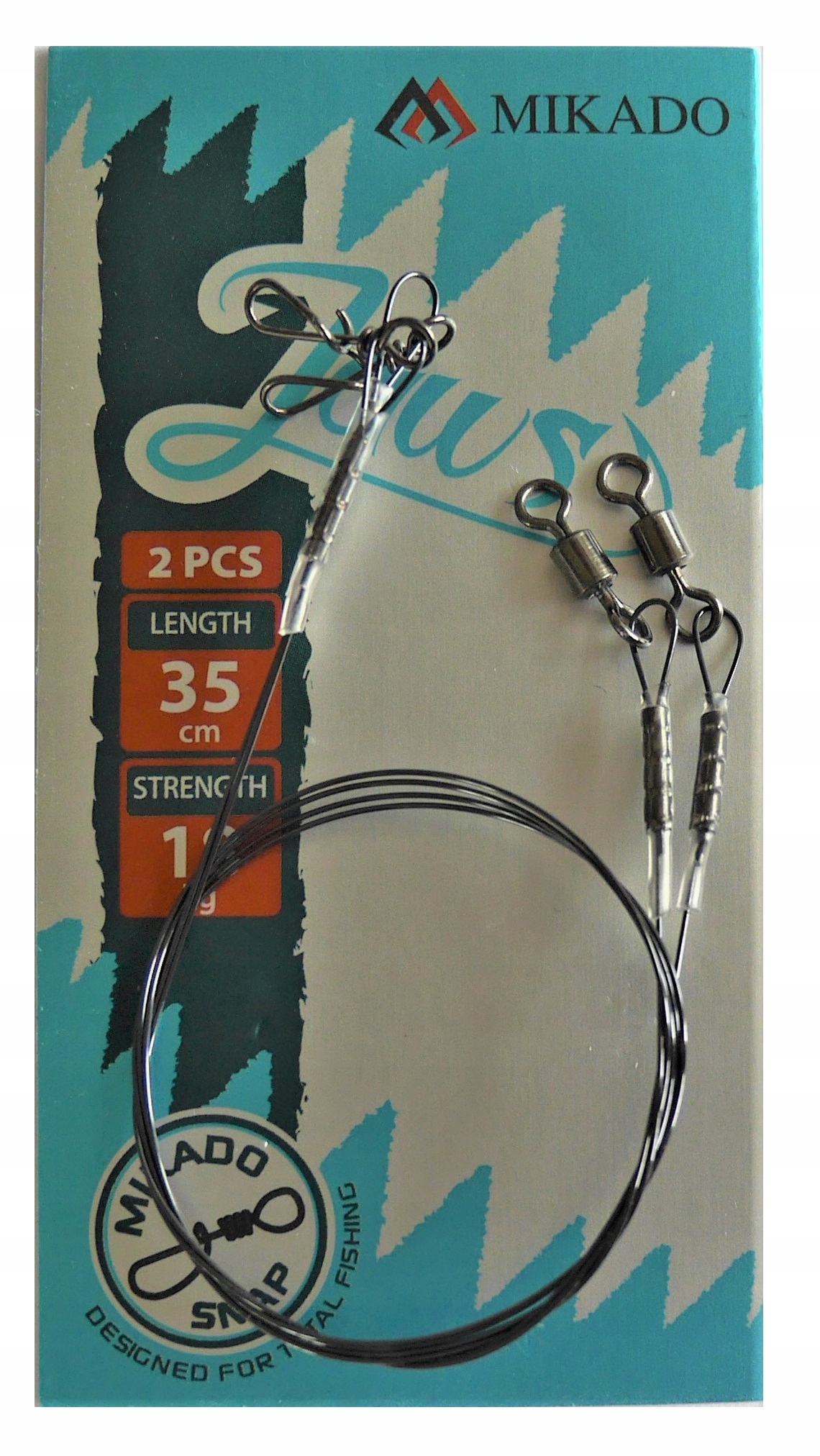 

Przypon Tytanowy Mikado Jaws 35cm 18kg 2szt