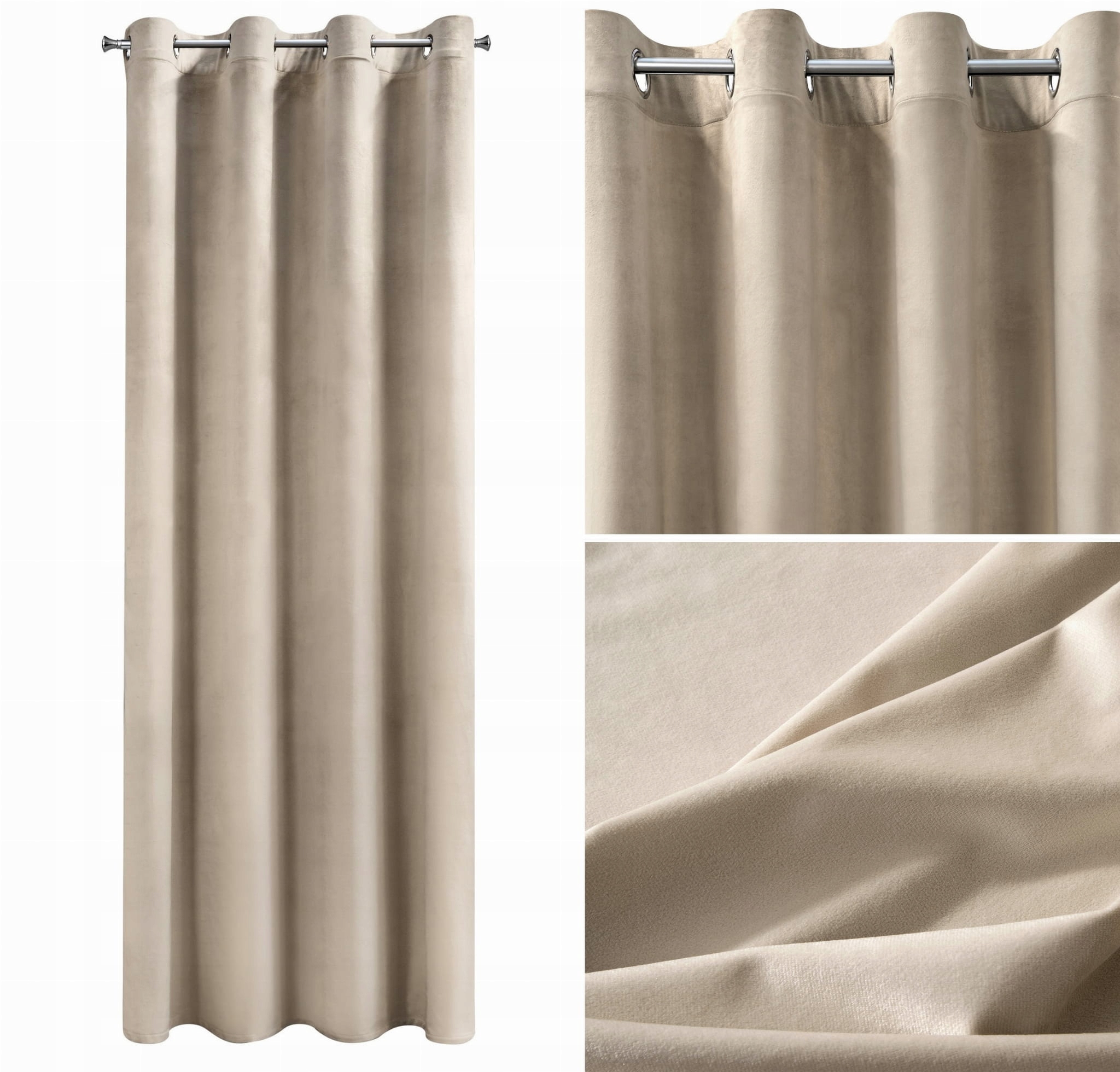 

Zasłona Przelotki Welwet 140x250 Rosa beż