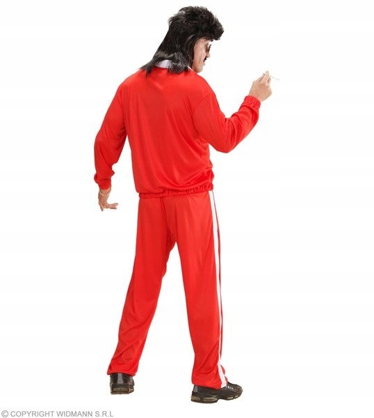 STRÓJ DRESIARZ LATA 80 90 CZERWONY DISCO POLO L Płeć mężczyzna