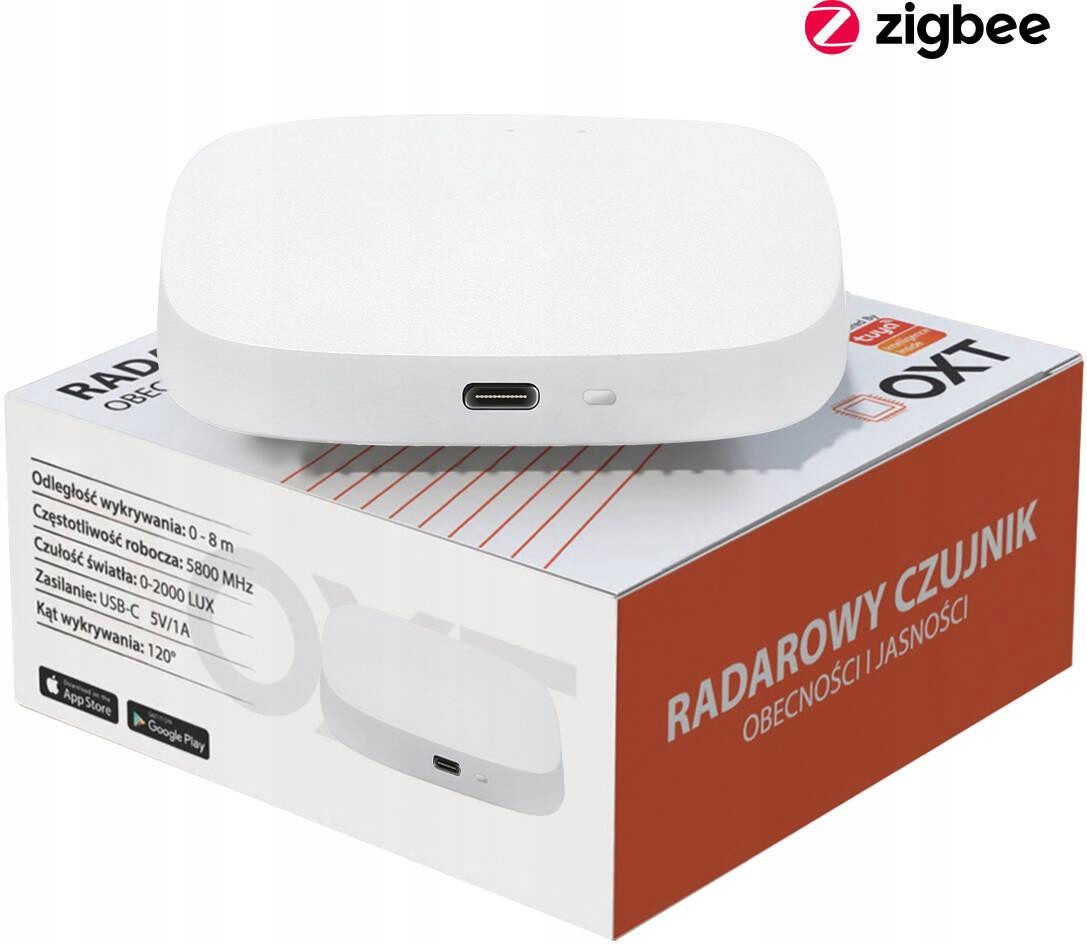 Oxt Snímač přítomnosti jasu Usb ZigBee Tuya T165