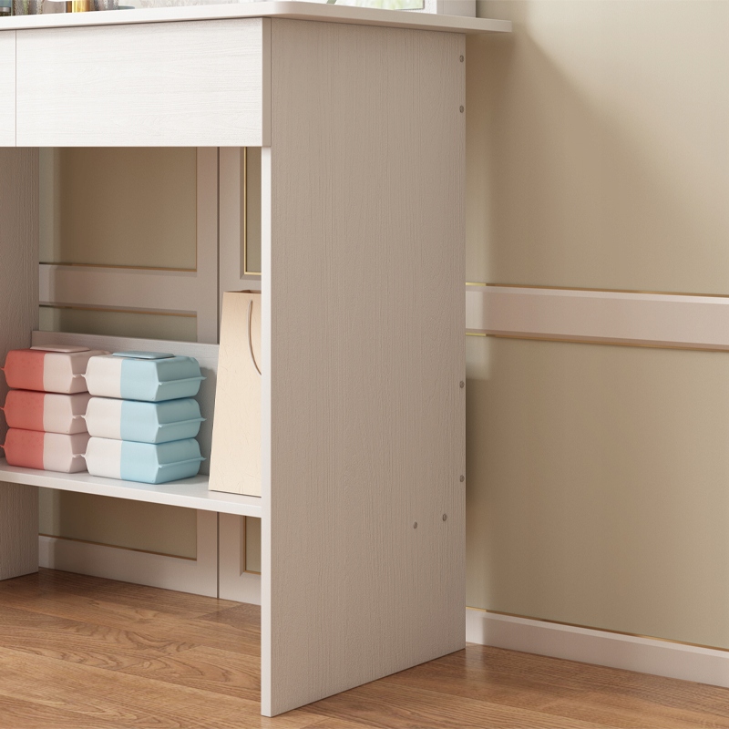 KOZMETIKAI SMINK FÉSÜLKÖDŐASZTAL LED TÜKÖRREL MODERN GLAMOUR 90 CM Bútor szélessége 90 cm