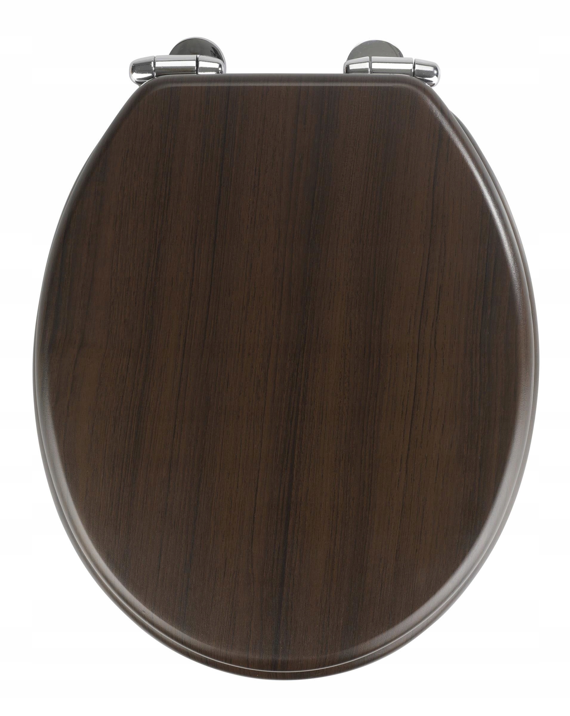 Wc doska hnedá Wenge Wenko 35,5 x 42,5 cm