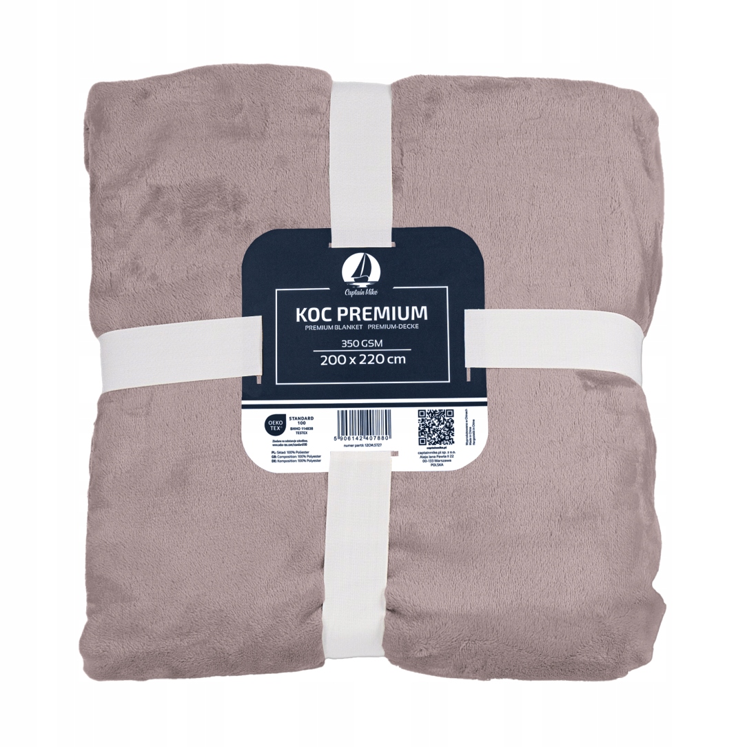 Fleecová deka 200x220 růžová, teplá, měkká, Vhodná Pro Alergiky Captain Mike