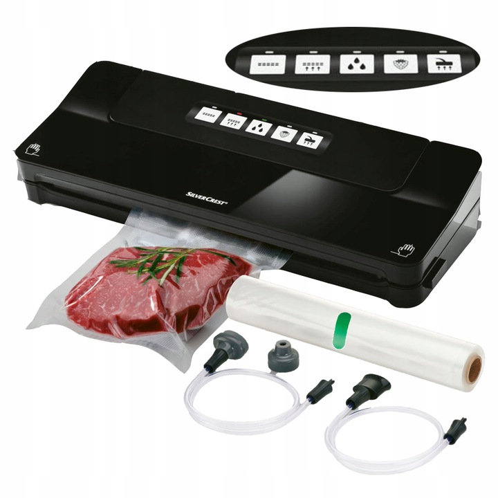 Zgrzewarka próżniowa SilverCrest Sv 125 C3 +folia -Czarna