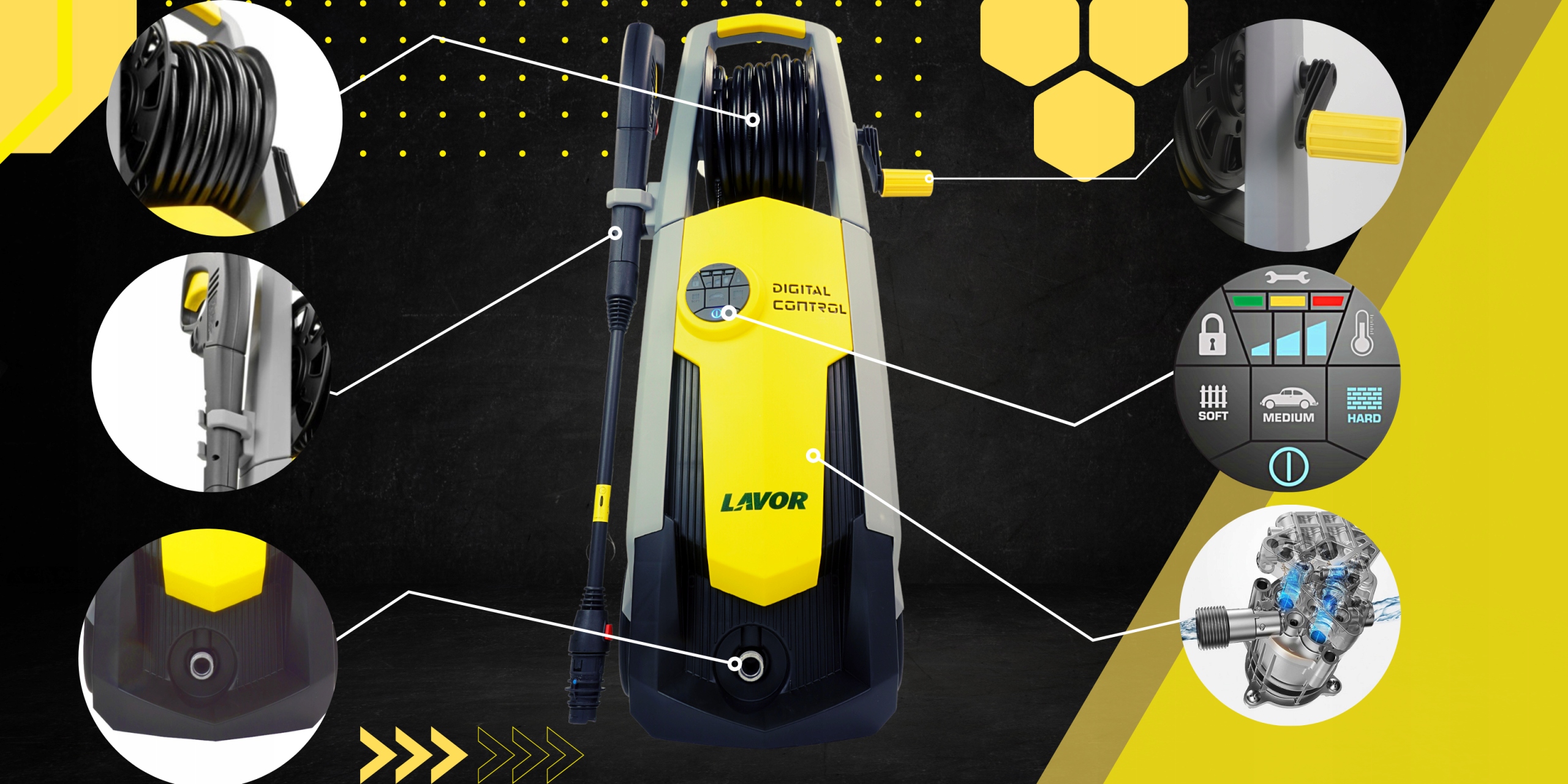 MOCNA MYJKA CIŚNIENIOWA LAVOR ALU FLEX STRONG X7 2500W 180BAR GOTOWY ZESTAW Model Alu Flex Strong X7