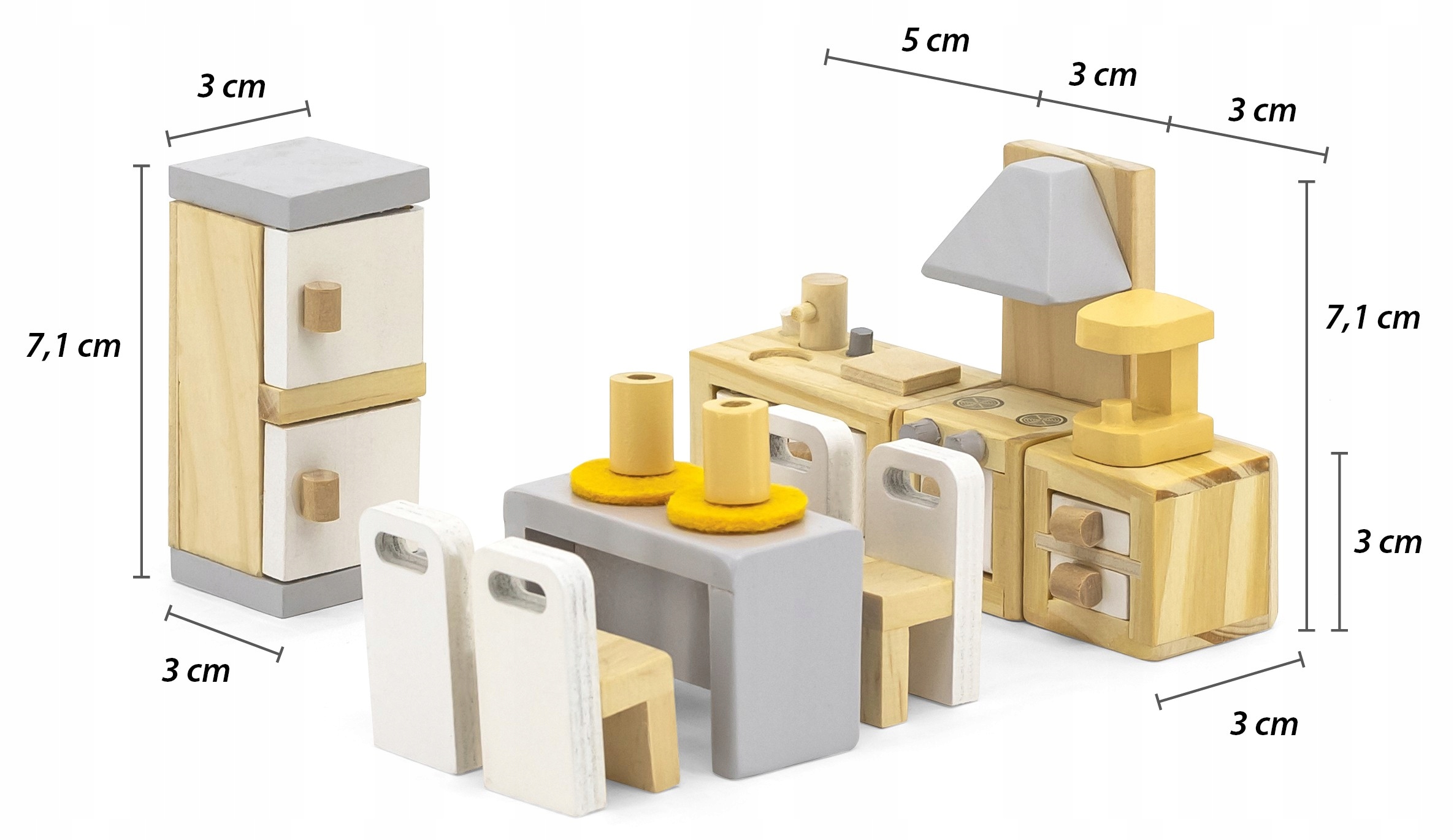 VIGA POLARB MEBELKI KUCHNIA JADALNIA DOMEK DLA LALEK MEBLE Marka Viga