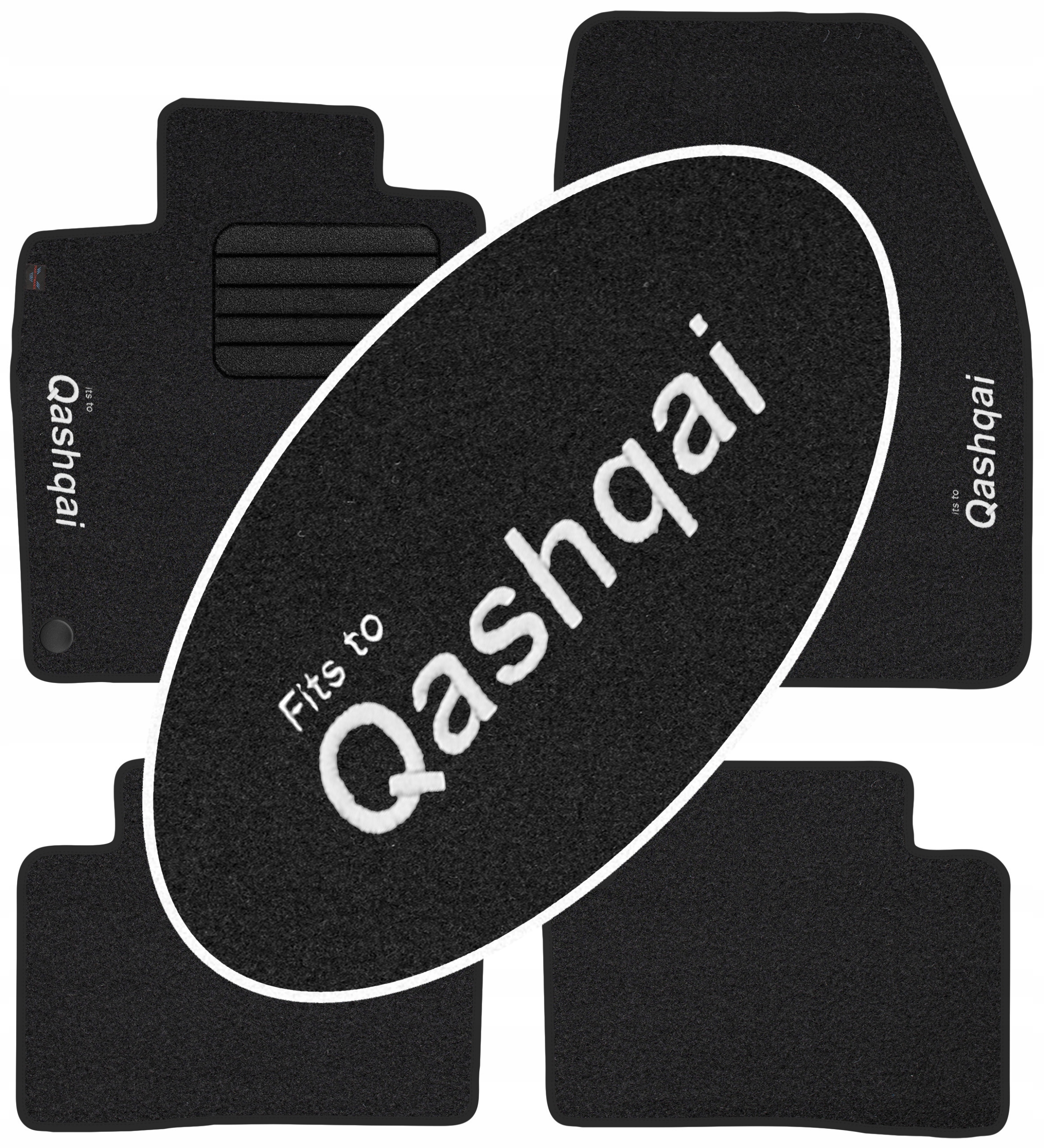 

Qashqai II Suv 2013- Dywaniki welurowe Haft