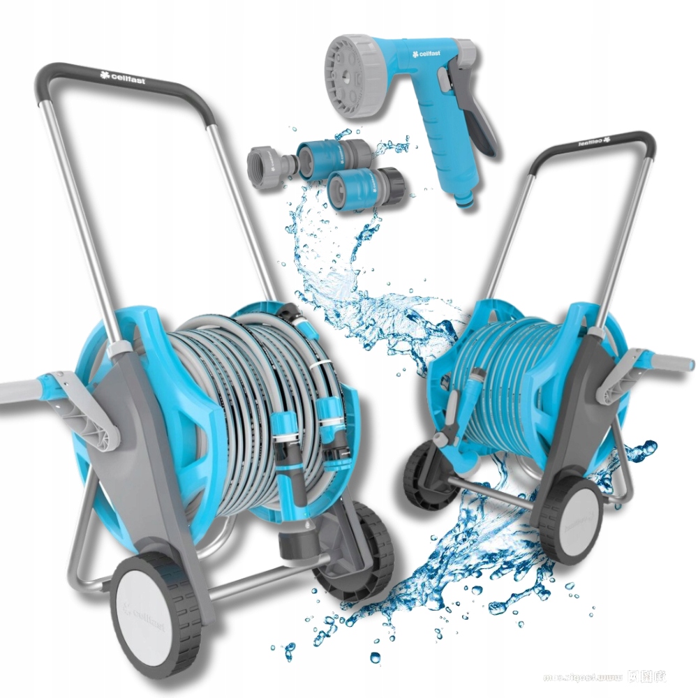 Silná Hadice na vozíku, buben Set Na Zavlažování Cellfast 1/2 30 M