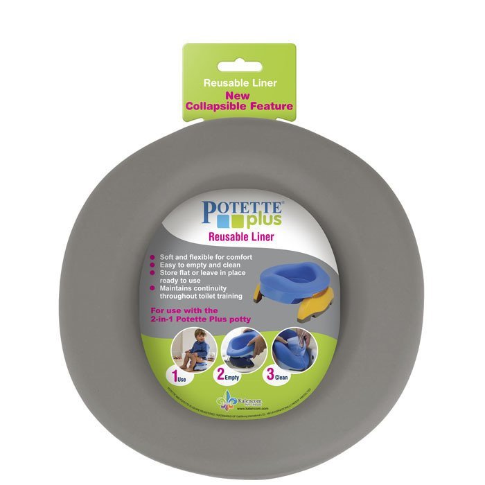 POTETTE Składany silikonowy wielorazowy wkład na n Kolor szary