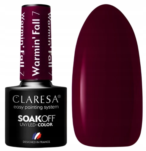 CLARESA LAKIER HYBRYDOWY WARMIN FALL 7 Bordowy
