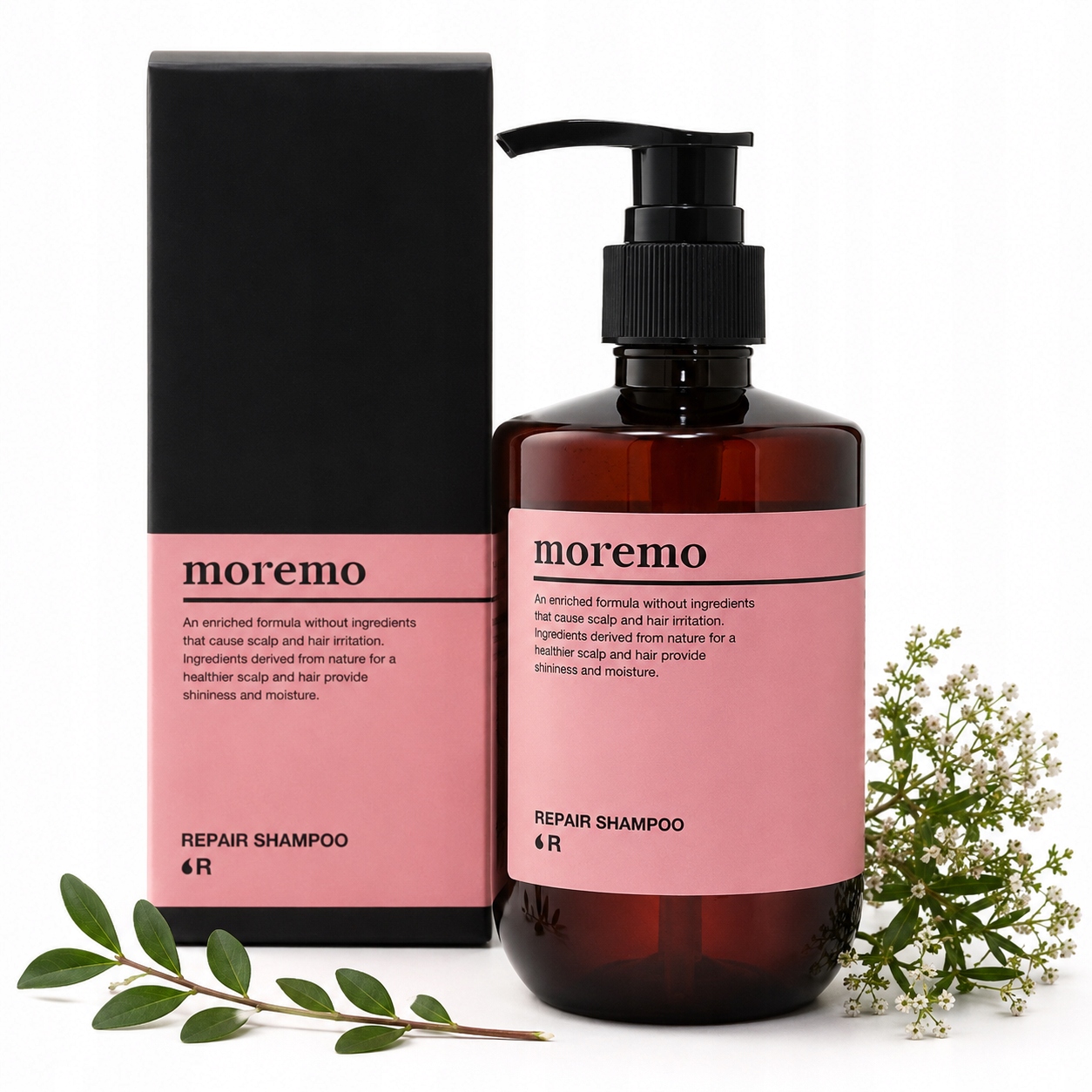 Moremo Repair R Šampon 300 ml Regenerace vlasů Hydratace Lesk