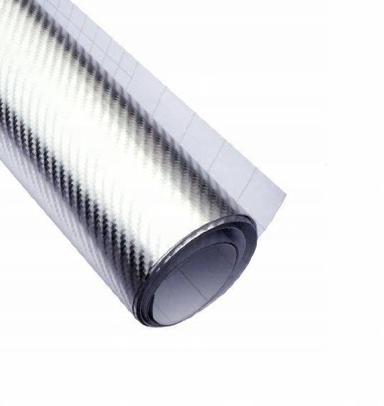 

Folia 4D Carbon Okleina Srebrna 50CM 0,5M