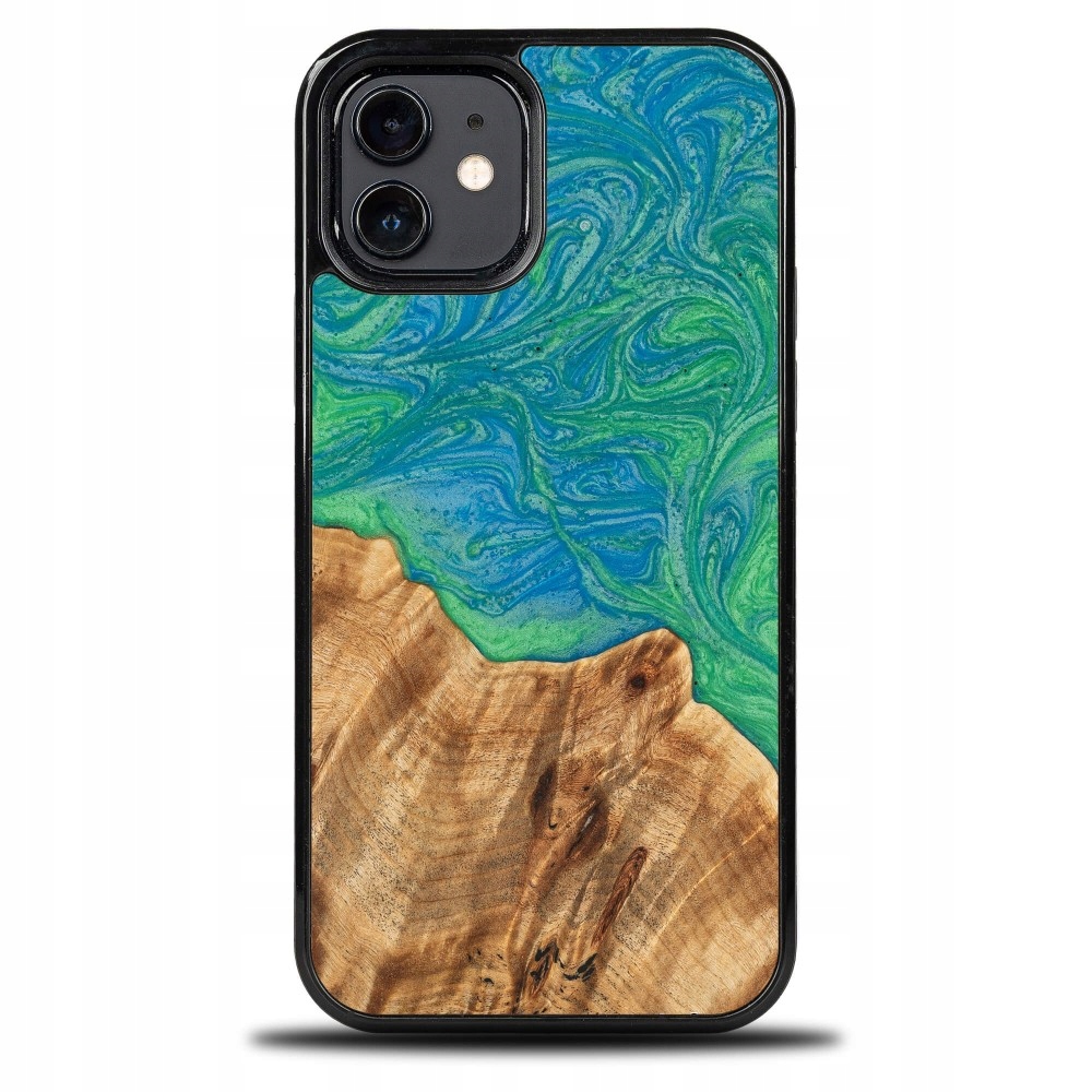 Pouzdro Bewood Unique pro iPhone 12 12 Pro Neonové Tokio