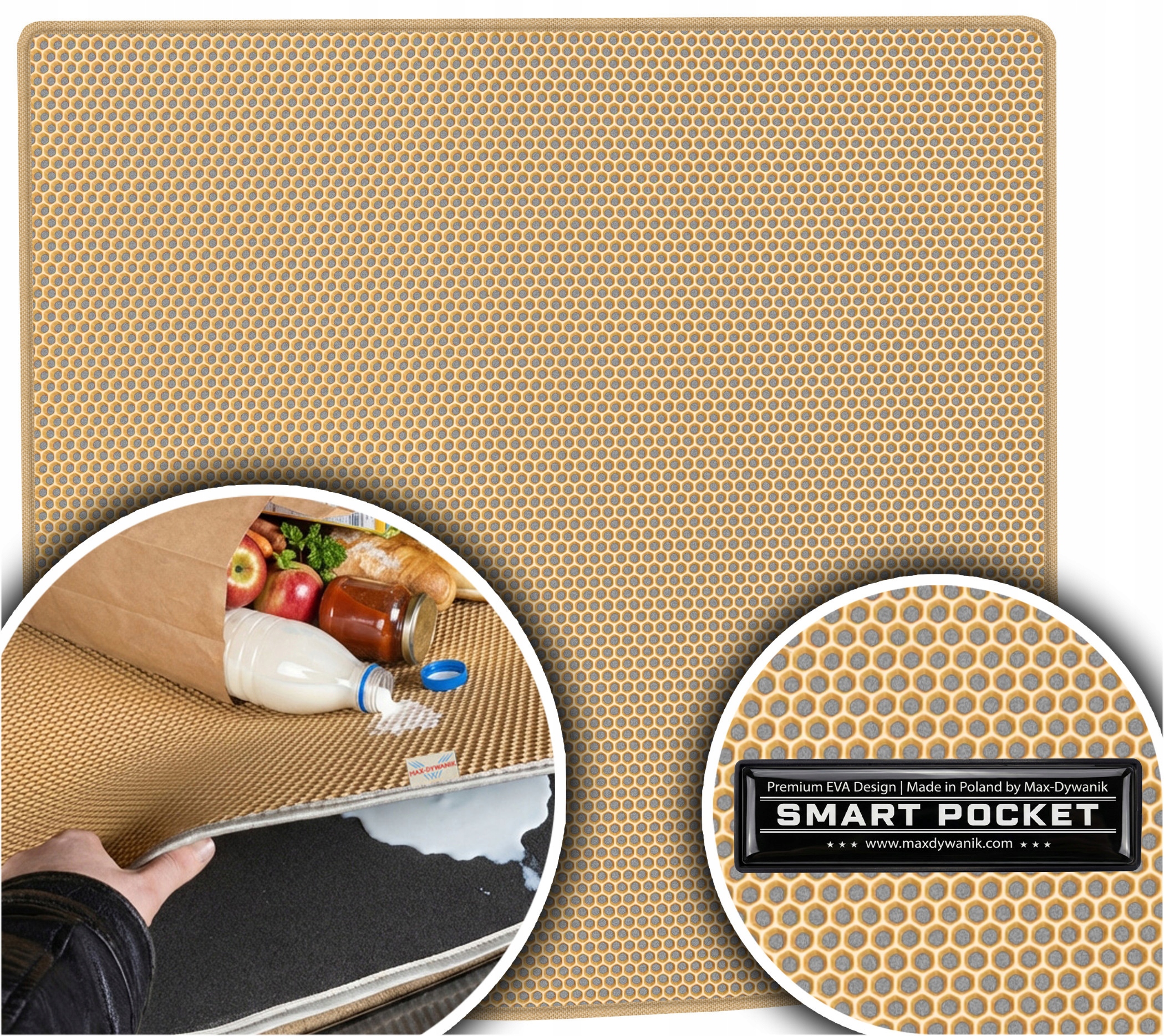Mercedes R-Klasa Crossover 05-13 Vložka do batožinového priestoru Eva Smart Pocket Béžová