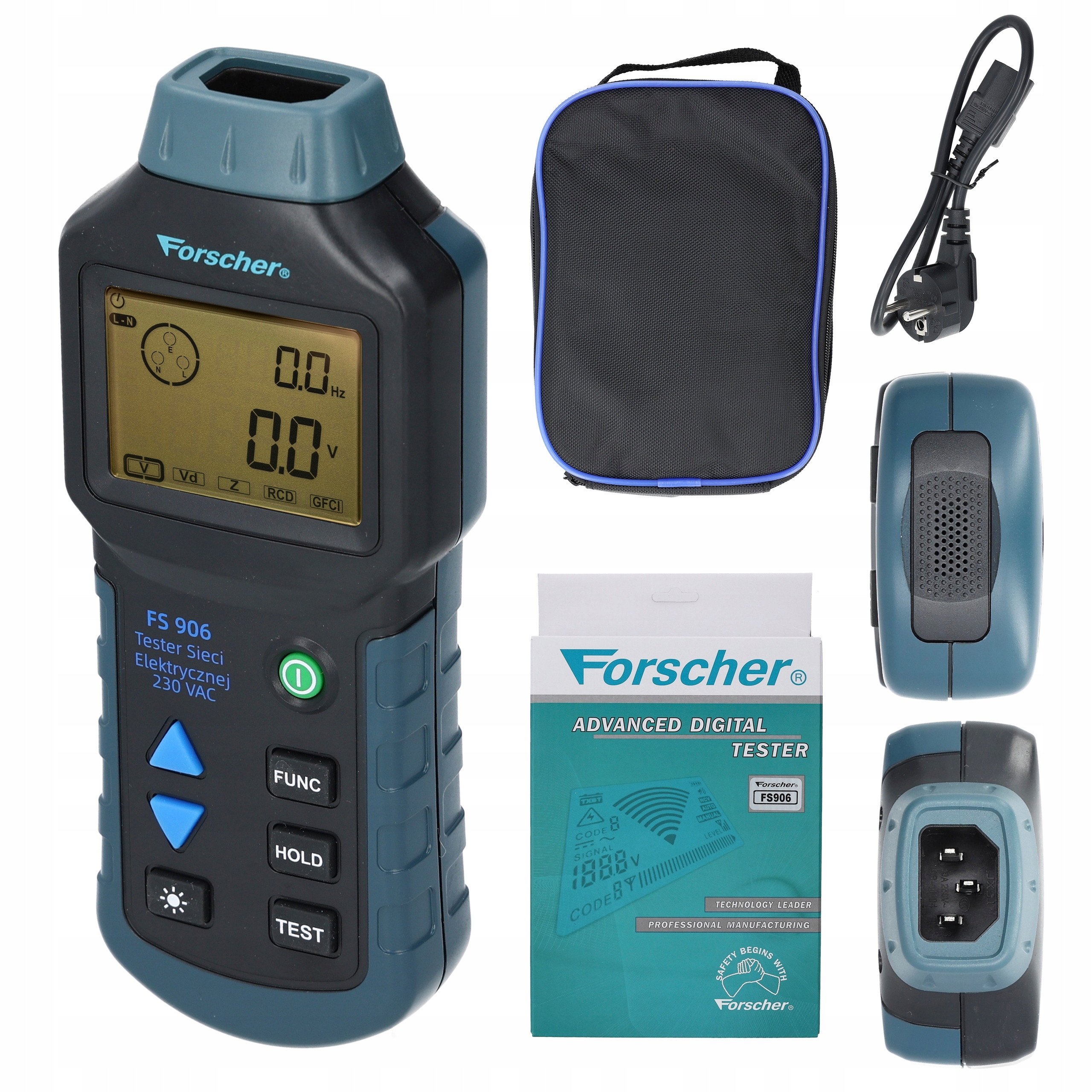 Tester sieci elektrycznej Forscher FS906