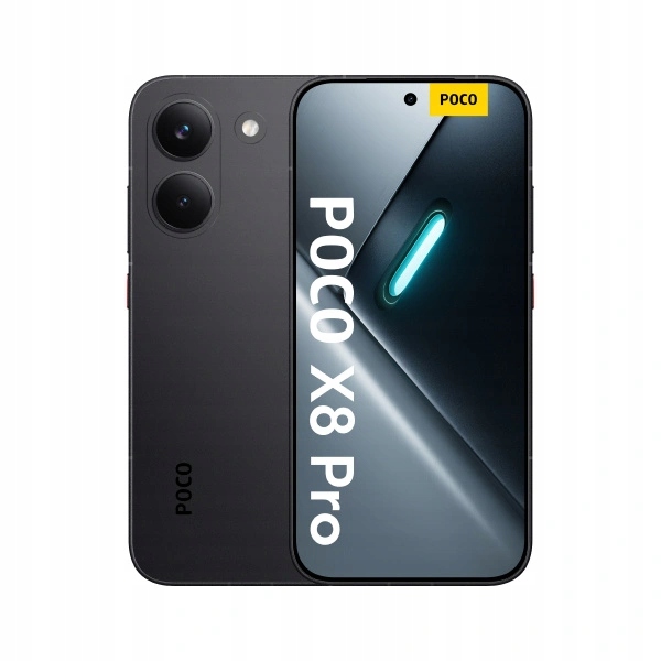 Smartfon Poco X8 Pro 12+512 Gb 5G czarny 6,59" Amoled 120 Hz 6500 mAh
