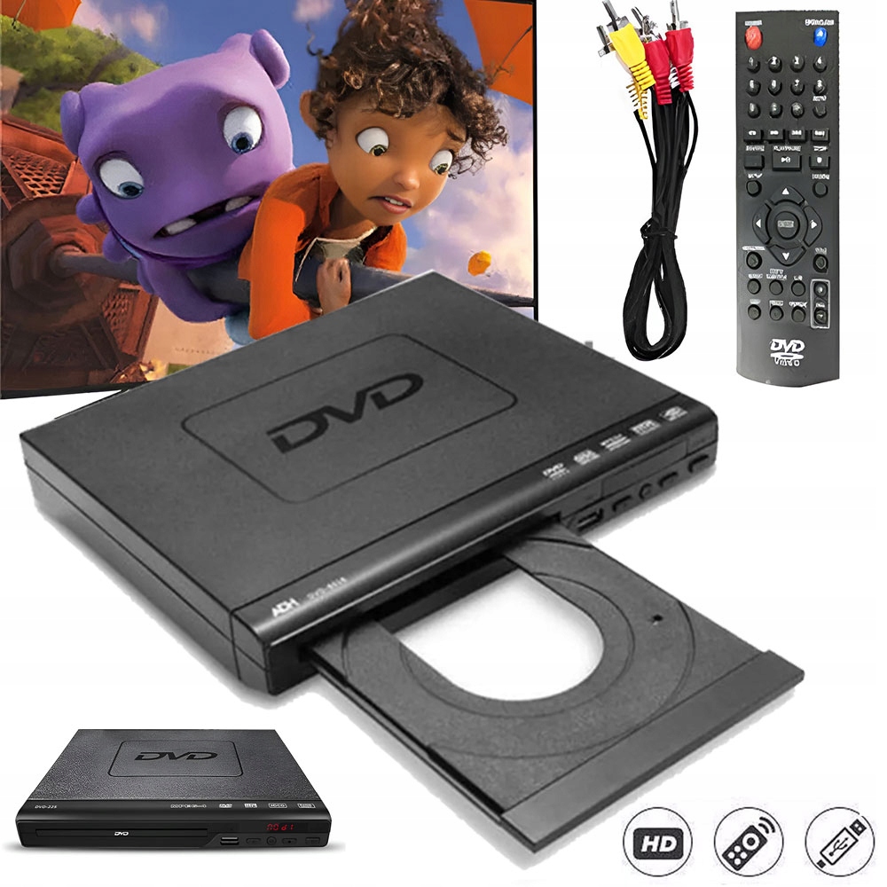 Odtwarzacz DVD Do Telewizora HD1080P Do Domu Odblokowany Odtwarzacz DVD